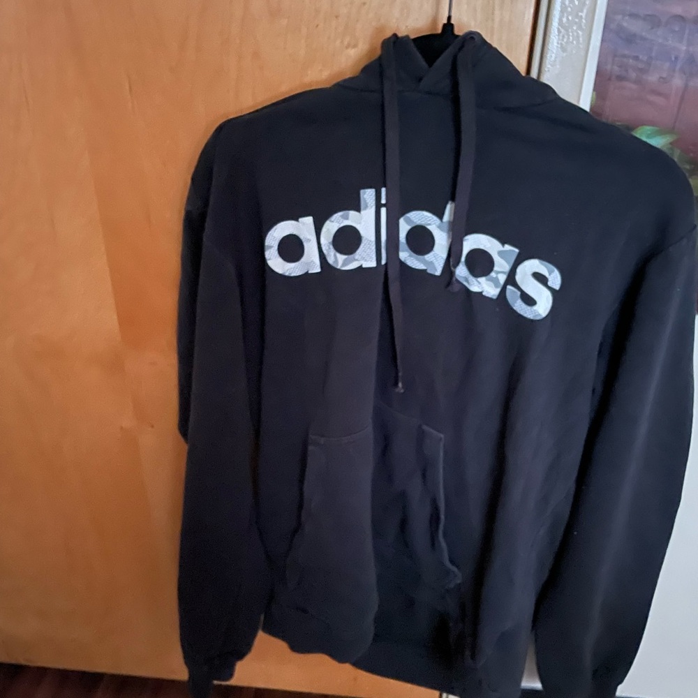 Black adidas hoodie. Used good condition